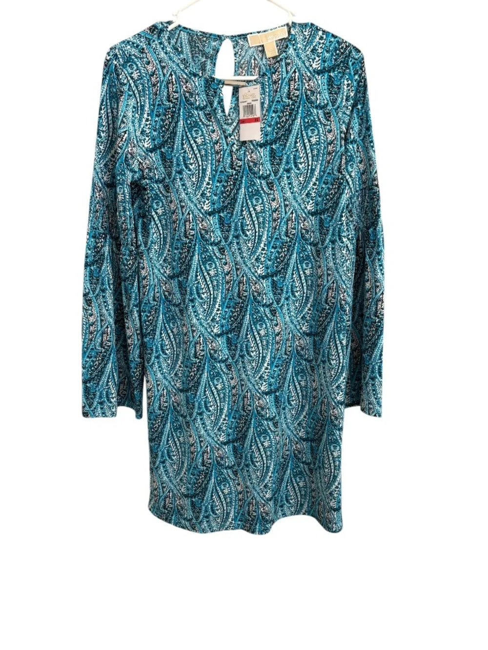 Michael kors green teal tunic dress nwt new XS